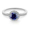 Anillo Zafiro Clavel 0.60