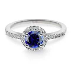 Anillo Zafiro Clavel 0.60