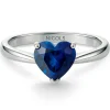 Anillo Zafiro Corazón Sangre Azul 1.04Ct