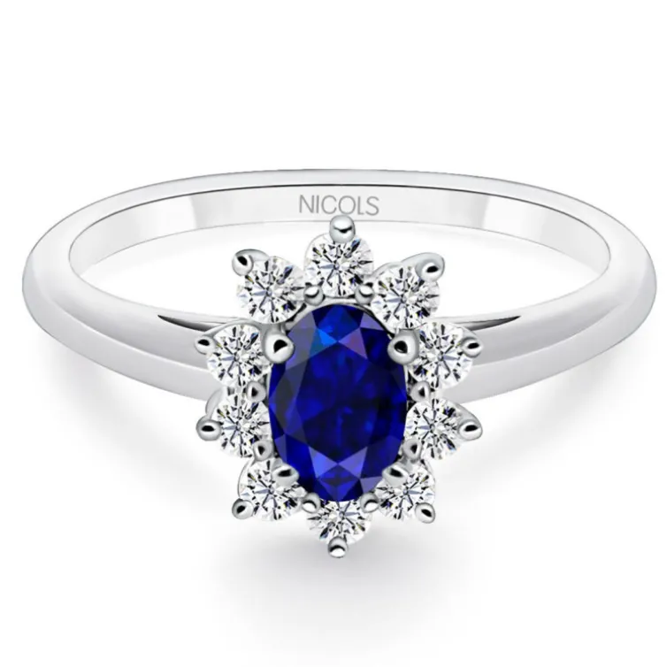 Anillo Zafiro Dalia 0.70