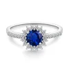 Anillo Zafiro Margarita 0.60