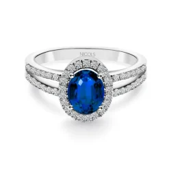 Anillo Zafiro Orla Dalia 1.10