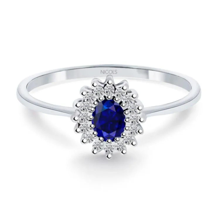 Anillo Zafiro Oval Detail