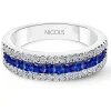 Anillo Zafiro Princesa y Diamantes Amelia 0.30
