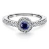 Anillo Zafiro y Diamantes Diamond Colour