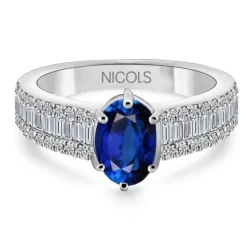 Anillo Zafiro y Diamantes Lola 1.00