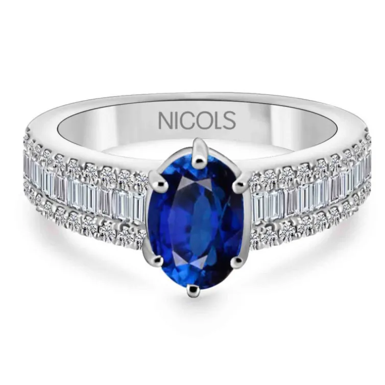Anillo Zafiro y Diamantes Lola 1.00