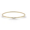 Brazalete Tubo Redondo Oro Amarillo Eloise 1 Diamante