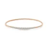 Brazalete Tubo Redondo Oro Rosa Eloise 17 Diamantes
