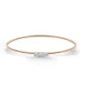 Brazalete Tubo Redondo Oro Rosa Eloise 3 diamantes