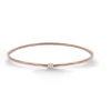 Brazalete Tubo Redondo Oro Rosa Eloise 1 Diamante