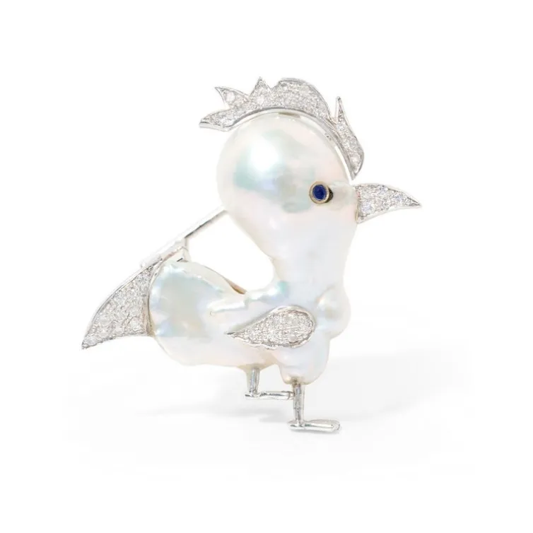 Broche Gallo Pelea Naturalmente