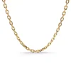 Cadena 60cm Oro Forzada 18k Oval Lapidada 2.8mm