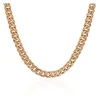 Cadena Cubana 40cm Oro Rosa Maciza 18K