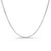 Cadena forzada 1.3mm oro blanco 18K 45cm