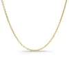 Cadena forzada 1.3mm oro 18K 45cm