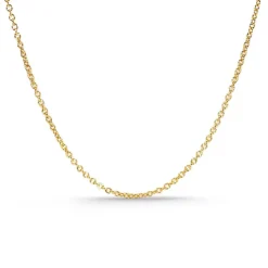 Cadena forzada 1.3mm oro 18K 45cm