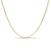 Cadena Oro Forzada Oval Lapidada 1.4mm 18K 45cm