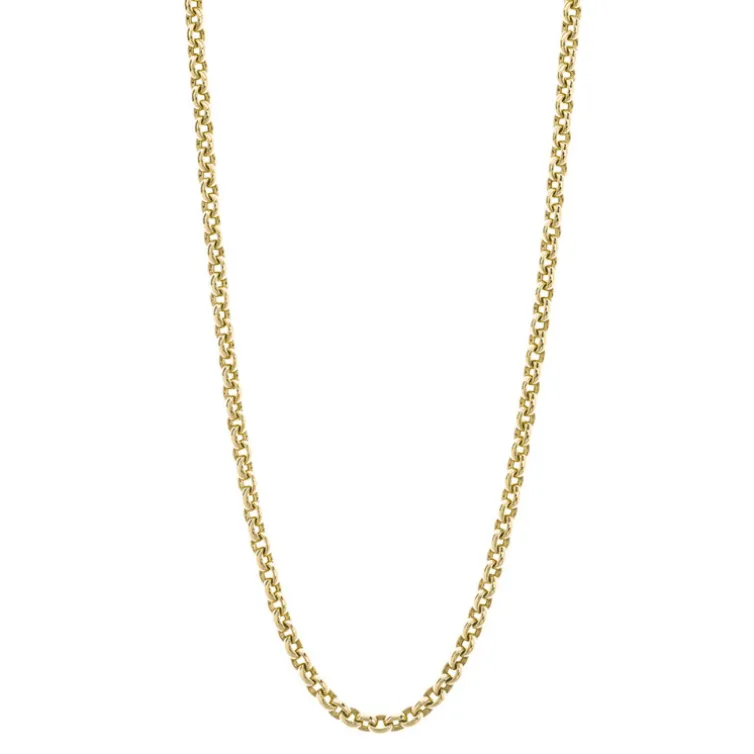 Cadena Oro 18K Eslabon Oval 8X6 60Cm