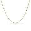 Cadena Oro 0.9mm Forzada Oval Lapidada Oro 18K 45cm