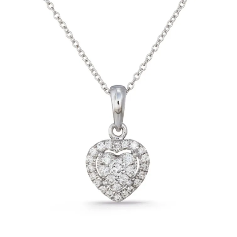 Colgante Diamantes Rosetón Heart