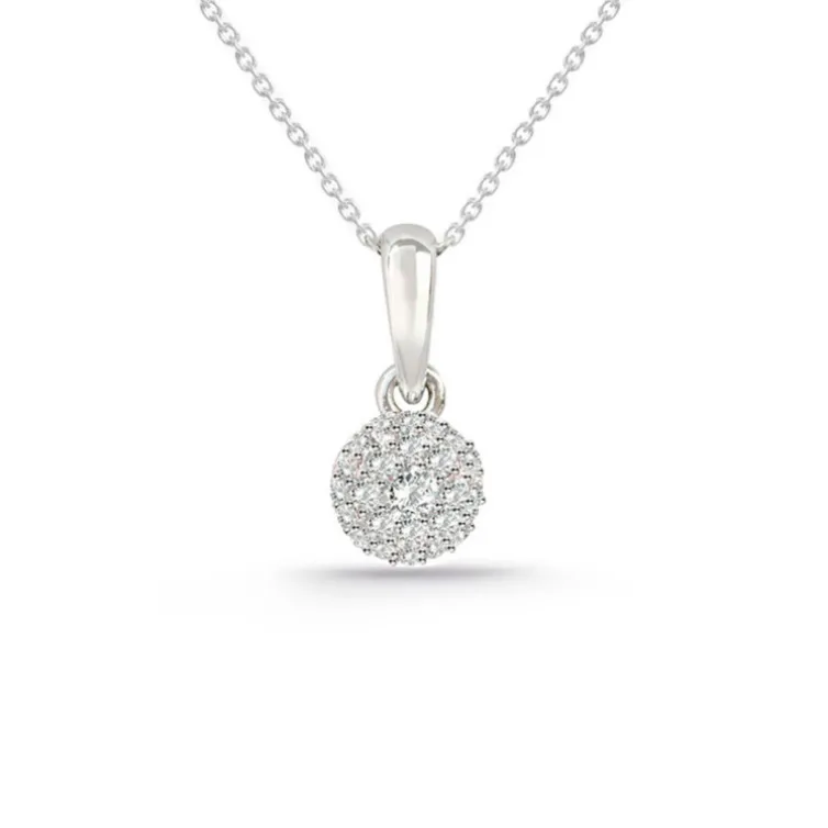 Colgante Diamantes Style 0.32 Oro Blanco Pureza