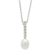 Colgante Diamantes Y Perla Pearls Lady