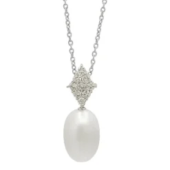 Colgante Diamantes Y Perla Pearls Lady