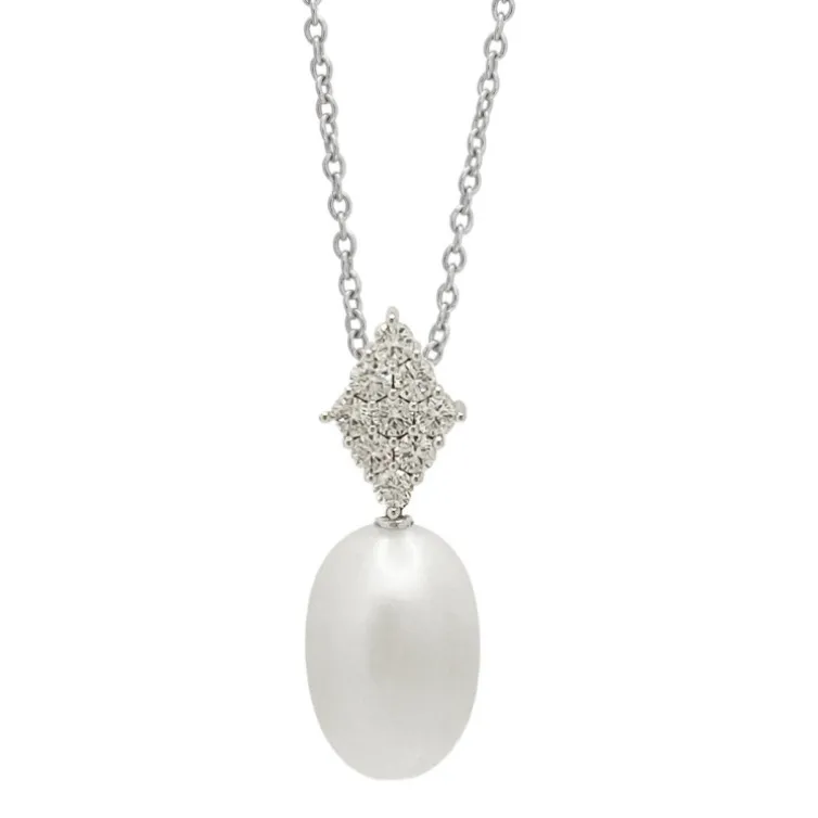 Colgante Diamantes Y Perla Pearls Lady