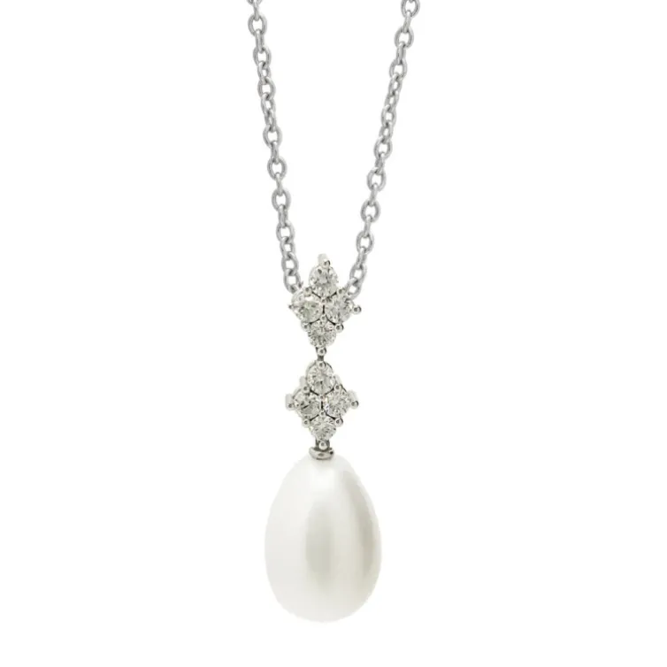 Colgante Diamantes Y Perla Pearls Lady