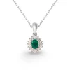 Colgante Esmeralda Oval Detail