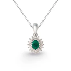 Colgante Esmeralda Oval Detail