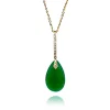 Colgante Jade Verde Oro Y Diamantes Serenity