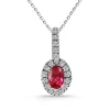 Colgante Rubí Y Diamantes Dalia