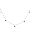 Collar Colgantes Piedras Amatista Trillon