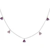Collar Colgantes Piedras Amatista Trillon