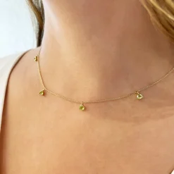 Collar Colgantes Piedras Peridoto Verde Trillon