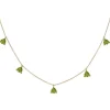 Collar Colgantes Piedras Peridoto Verde Trillon
