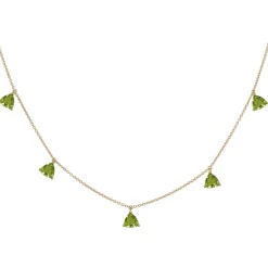 Collar Colgantes Piedras Peridoto Verde Trillon