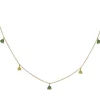 Collar Colgantes Piedras Cuarzo Verde Y Cuarzo Limón Trillon