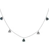 Collar Colgantes Topacio Azul Trillon