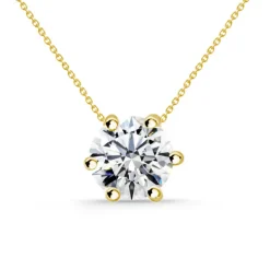 Collar Diamante Alexia 0.55-1.00Ct Solitario Oro Amarillo
