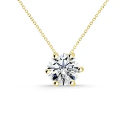 Collar Diamante Alexia 0.10-0.50Ct Solitario Oro Amarillo
