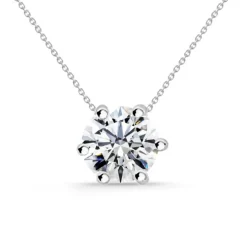 Collar Diamante Alexia 0.55-1.00Ct Solitario Oro Blanco