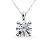 Collar Diamante Jackie 0.55-1.00Ct Solitario Oro Blanco
