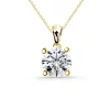 Collar Diamante Jackie 0.10-0.50Ct Solitario Oro Amarillo