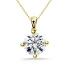 Collar Diamante Jackie Twisted 0.55-1.00Ct Solitario Oro Amarillo