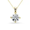 Collar Diamante Jackie Twisted 0.10-0.50Ct Solitario Oro Amarillo
