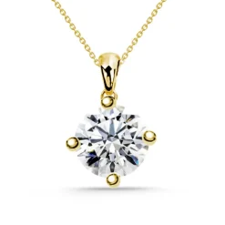 Collar Diamante Jackie Twisted 0.55-1.00Ct Solitario Oro Amarillo
