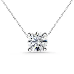 Collar Diamante Katherine 0.10-0.50Ct Solitario Oro Blanco